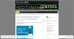 Desktop Screenshot of lifelovelipstick.wordpress.com