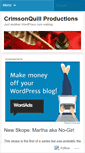 Mobile Screenshot of crimsonquill.wordpress.com