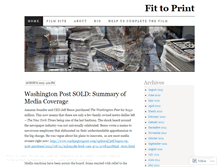 Tablet Screenshot of fittoprintfilm.wordpress.com