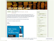 Tablet Screenshot of leaveyournineathome.wordpress.com