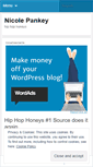 Mobile Screenshot of hiphophoneysnicolepankey.wordpress.com