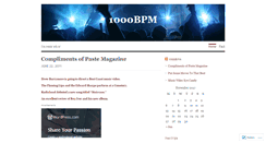 Desktop Screenshot of 1000bpm.wordpress.com