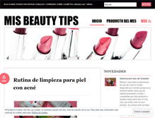 Tablet Screenshot of misbeautytips.wordpress.com