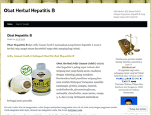 Tablet Screenshot of obatkuherbalhepatitisb.wordpress.com