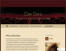 Tablet Screenshot of clangoro.wordpress.com