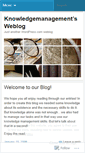 Mobile Screenshot of knowledgeandmanagement.wordpress.com