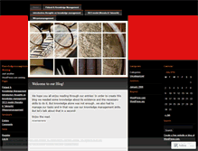 Tablet Screenshot of knowledgeandmanagement.wordpress.com