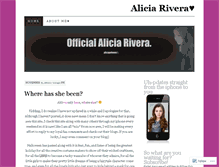 Tablet Screenshot of aliciaarivera.wordpress.com