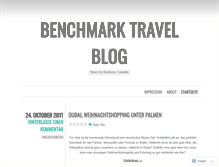 Tablet Screenshot of benchmarktravel.wordpress.com