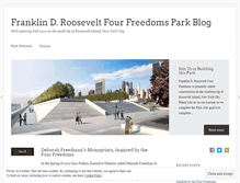 Tablet Screenshot of fdrfourfreedomspark.wordpress.com