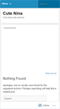 Mobile Screenshot of cutenina.wordpress.com