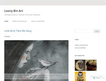 Tablet Screenshot of loonybinart.wordpress.com