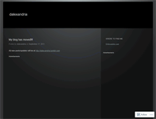 Tablet Screenshot of dalexandria.wordpress.com