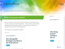 Tablet Screenshot of bclibrarybuzz.wordpress.com