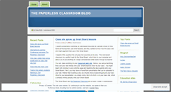 Desktop Screenshot of paperlessclassroom.wordpress.com