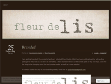 Tablet Screenshot of fleurdelisflowers.wordpress.com