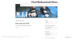 Desktop Screenshot of mjfeet.wordpress.com