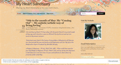 Desktop Screenshot of myheartssanctuary.wordpress.com