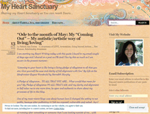Tablet Screenshot of myheartssanctuary.wordpress.com