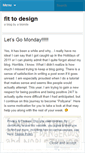 Mobile Screenshot of fittodesign.wordpress.com