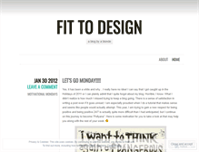 Tablet Screenshot of fittodesign.wordpress.com