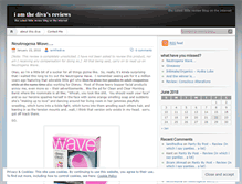 Tablet Screenshot of iamthediva.wordpress.com