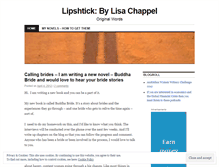 Tablet Screenshot of lipshtick.wordpress.com