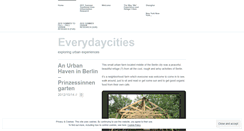 Desktop Screenshot of everydaycities.wordpress.com