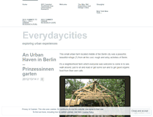 Tablet Screenshot of everydaycities.wordpress.com