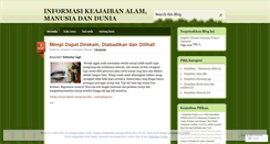 Desktop Screenshot of keajaibanalamdunia.wordpress.com