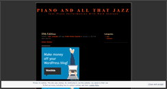 Desktop Screenshot of pianoandallthatjazz.wordpress.com