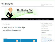 Tablet Screenshot of brainygal.wordpress.com