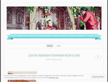 Tablet Screenshot of pernikahanundangan.wordpress.com