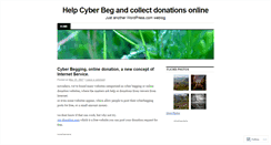 Desktop Screenshot of cyberbeg.wordpress.com