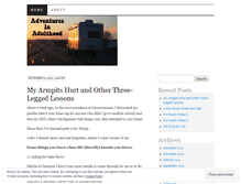Tablet Screenshot of myadventuresinadulthood.wordpress.com