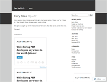 Tablet Screenshot of beckehhh.wordpress.com