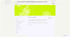 Desktop Screenshot of ahywwyka.wordpress.com