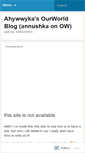 Mobile Screenshot of ahywwyka.wordpress.com