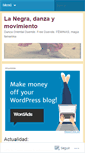 Mobile Screenshot of danzaorientalnegra.wordpress.com