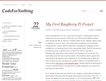 Tablet Screenshot of codefornothing.wordpress.com