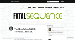 Desktop Screenshot of fatalsequence.wordpress.com