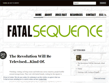 Tablet Screenshot of fatalsequence.wordpress.com