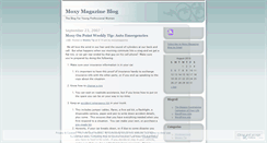 Desktop Screenshot of moxymagazine.wordpress.com