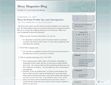Tablet Screenshot of moxymagazine.wordpress.com