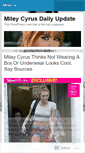 Mobile Screenshot of mileycyrusdailyupdate.wordpress.com