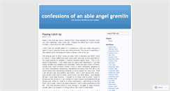 Desktop Screenshot of ableangelgremlin.wordpress.com