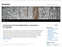 Tablet Screenshot of hinaumer.wordpress.com