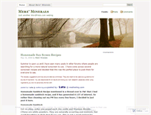Tablet Screenshot of mereminerals.wordpress.com