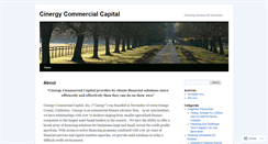 Desktop Screenshot of cinergycommercialcapital.wordpress.com