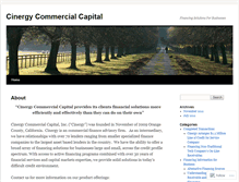 Tablet Screenshot of cinergycommercialcapital.wordpress.com